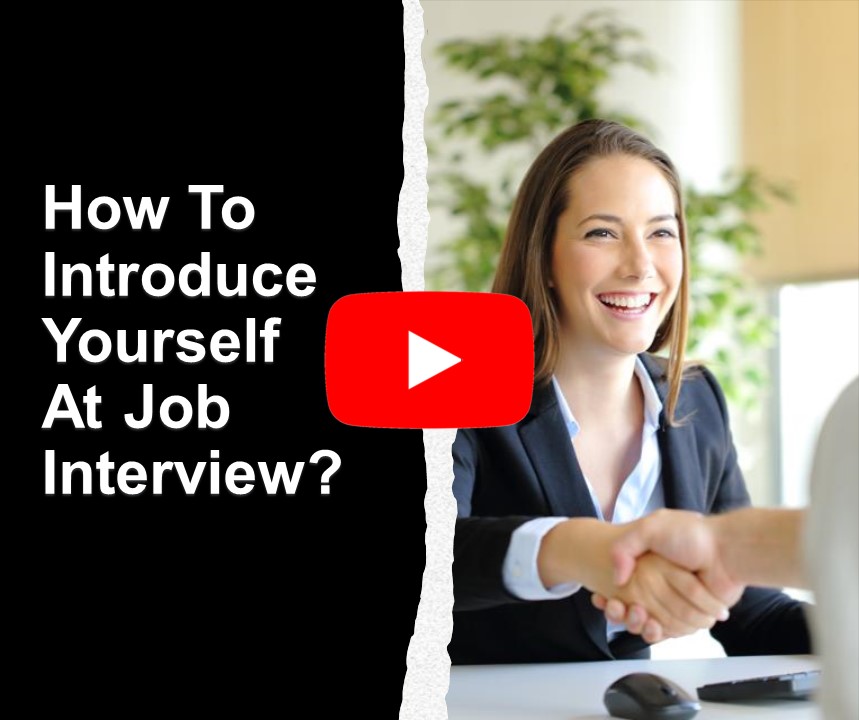 How to Introduce Yourself Tell Me About Yourself at a Job Interview by ...